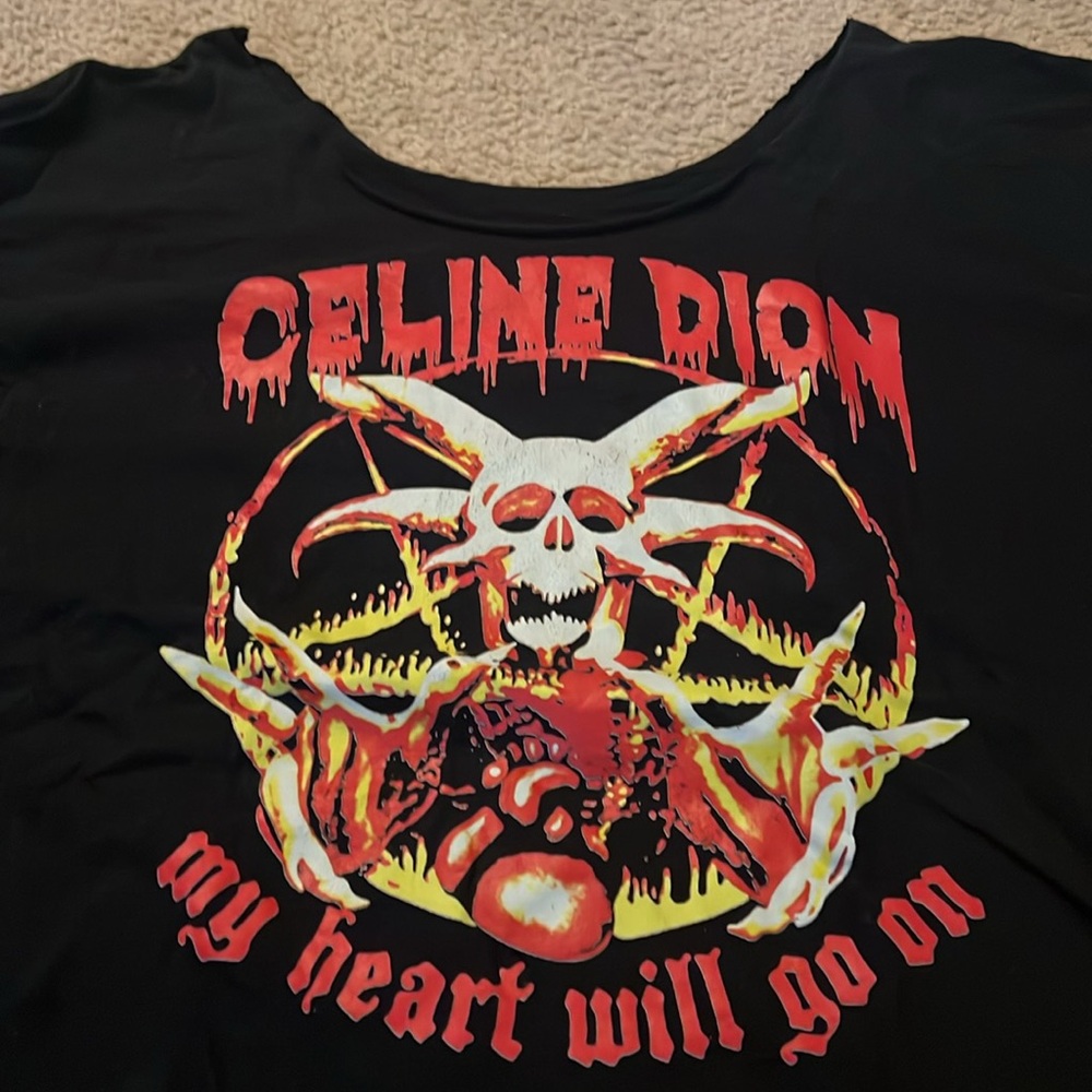 Celine Dion heavy metal t shirt! 3XL - Picture 2 of 3